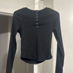 Black Long Sleeve Women's Top